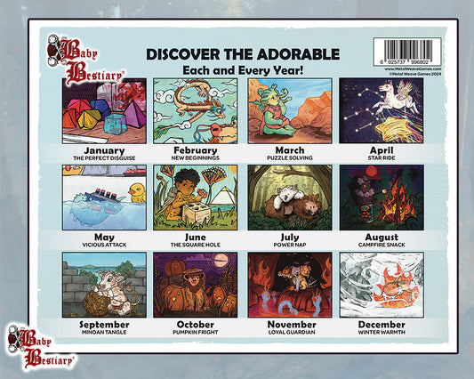 2024: Baby Bestiary Calendar - Digital Edition