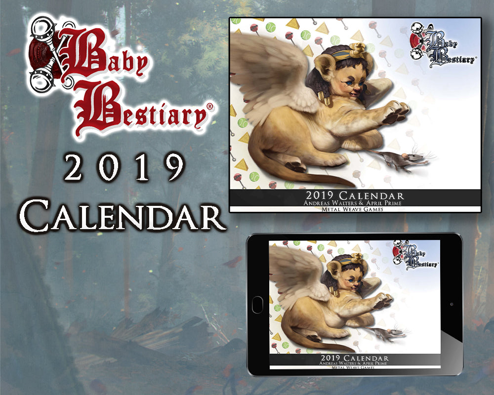 Baby Bestiary Calendar (2019, 2018, 2017, 2016, 2015) - Digital Edition
