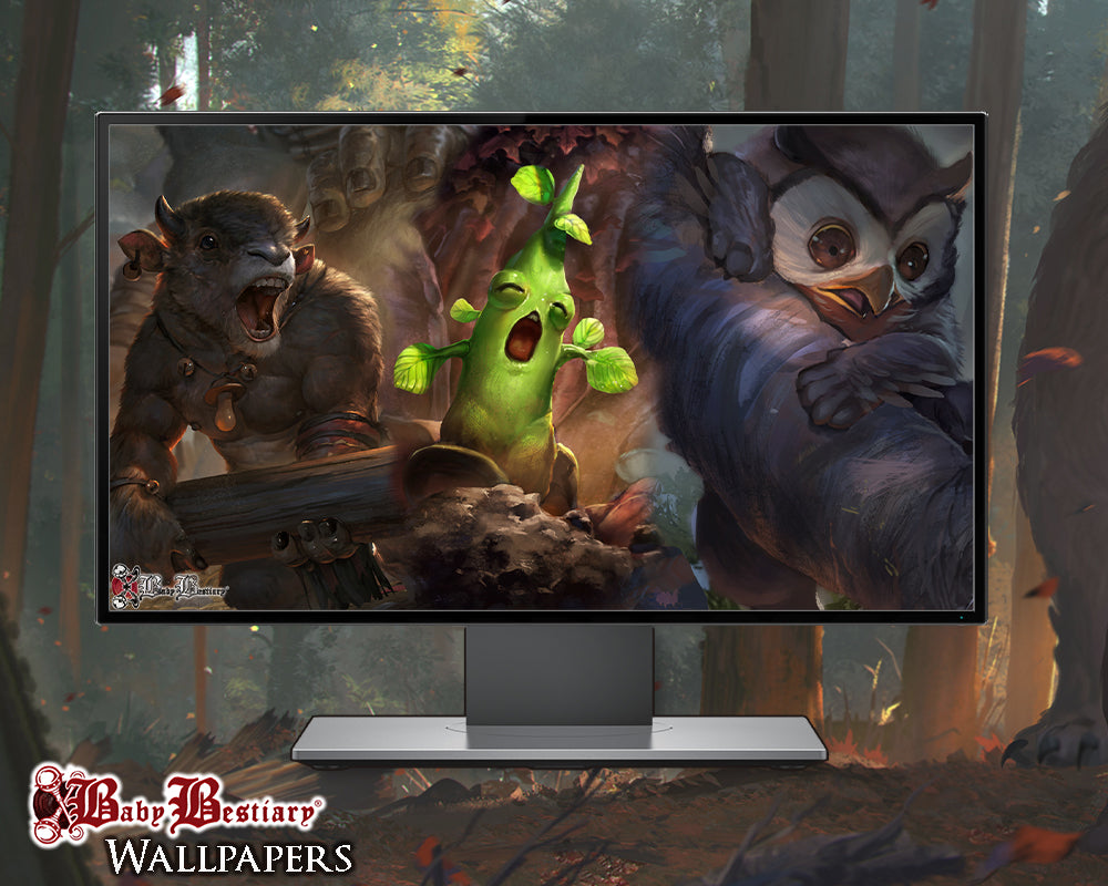 Baby Bestiary - Digital Wallpapers