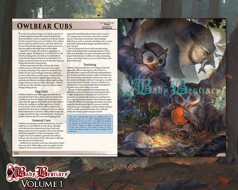 Baby Bestiary Handbook Volume 1 (EU)