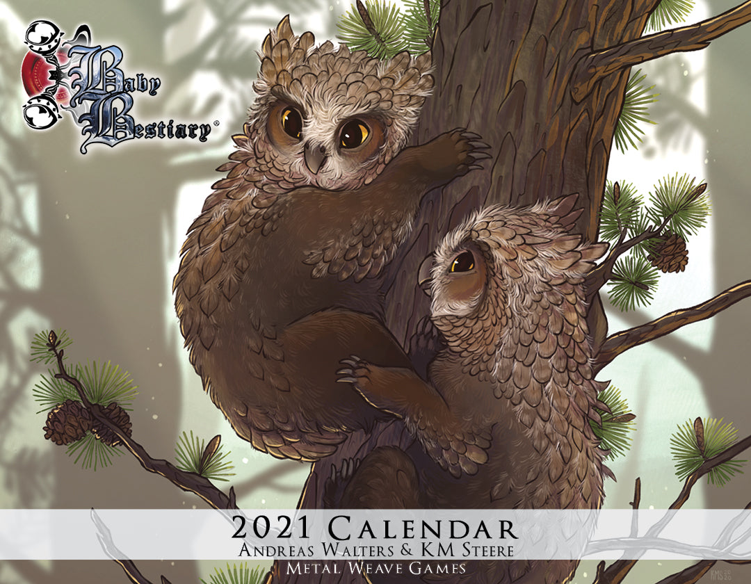 Baby Bestiary Calendar (2024, 2023, 2022, 2021, 2020) - Digital Edition