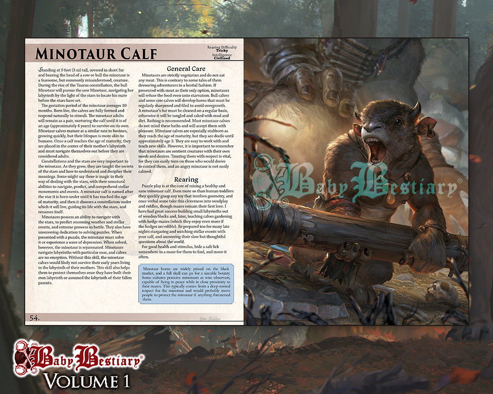 Baby Bestiary Handbook Volume 1 - Digital Edition