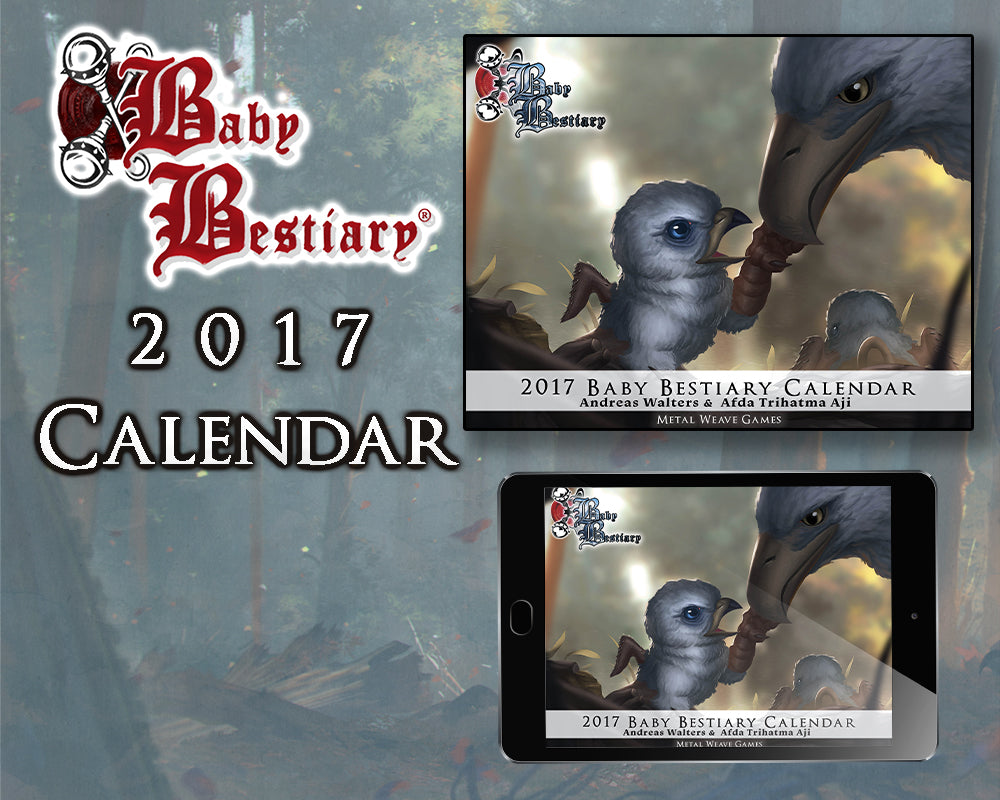 Baby Bestiary Calendar (2019, 2018, 2017, 2016, 2015) - Digital Edition