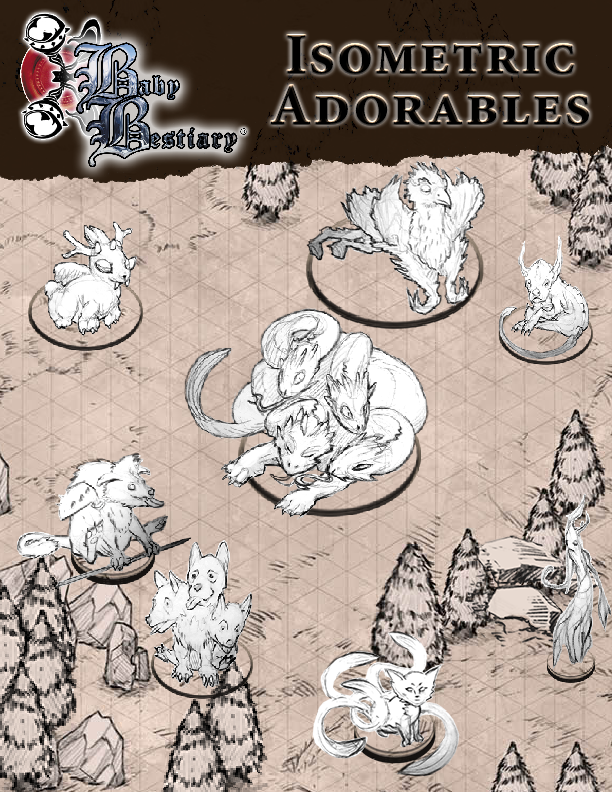 Baby Bestiary Virtal Tokens by Epic Isometric